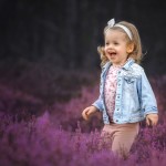 Gabrysia we wrzosach - fotografia